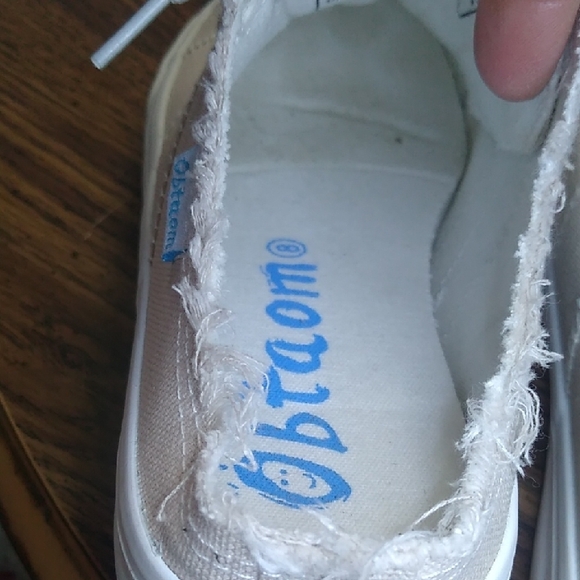 Casual Beige Canvas Mules Size 8 - Picture 6 of 8